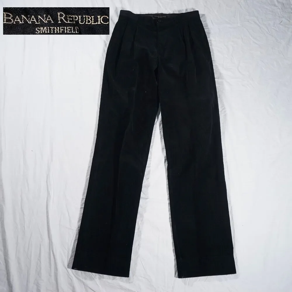 Banana Republic Smithfield Corduroy Pants Black 31x36
